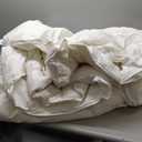 APSMILE Luxury 100% Organic Cotton Down Feather Fibers Comforter California King Fluffy Comforter, High Fill-Power Medium Warmth All Season Duvet Insert (104x96, Ivory White)