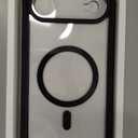 Miracase Magnetic for iPhone Air Case 6.5-inch with Camera Control, [Compatible with MagSafe] Full-Body Protection Slim Phone Case with Built-in Tempered Glass Screen Protector for 17 Air Case, Black