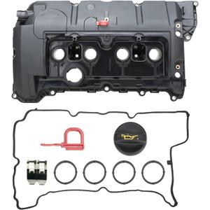 MITZONE Cylinder Head Valve Cover Compatible with 2007-2016 Mini Cooper Base R55-R61 non-S N16/N12 1.6L Replace 11127646554