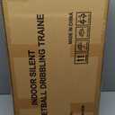 Portable Basketball Training Aid Basketball Training Equipment Indoor or Outdoor Silent Mat Basketball Training Rebounder Ball Returns & Guard Nets for Baseball