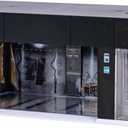 1/64 Scale Die-cast Car Display Case for Hot Wheels, with LED Lights and Voice Control, Model Car Display Eectric Garage Diorama Parking Lot for 1:64 Mini Toy Cars Display and Storage (Black)