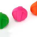 Hartz DuraPlay Ball Squeaky Latex Dog Toy, Neon Green, Neon Pink & Neon Orange, Large 3 Count Pack