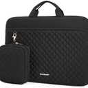 BAGSMART 15-16 inch Laptop Sleeve with Handle, Puffy Padded Laptop Case Bag, Portable MacBook Sleeve Compatible with MacBook Air/Pro 15.6-16 inch, Computer Case Fitted with Dell,HP, 1 Piece