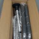 Toilet Safety Rails, Height & Width Adjustable Detachable Toilet Safety Frame for Seniors, Elderly & Disabled, Foldable Handicap Toilet Rails with Handles Storage Bag, Tissue Holder (350LB) (Black)