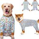 Dog Recovery Suit After Surgery Female Male, Medium Large Dog Neuter Shirt Cone Alternatives Prevent Licking Surgical Onesies (Brea, 2XL)