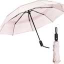 Mr. Pen- Windproof Travel Umbrella, Automatic Umbrellas for Rain, Compact (Ros Whisper)