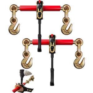 Impact Wrench Ratchet Binders (2-Pack) - for 3/8" & 1/2" Chain, 9200 lbs WLL | Heavy-Duty Cargo Tie-Down & Load Securement