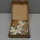 Floweroyal 30pcs Poinsettia Artificial Christmas Flowers Decorations with Clips and Berry Stems Glitter Ornaments for Christmas Tree Wreath Fireplace Stairs Decor (Gold-3 Styles)