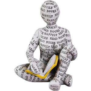 Reading Women Figurine,Thinker Statue,Modern Bookshelf Decor,Aesthetic Sculpture,Room Decor Modern Abstract Decoration on Shelf Table Desk for Living Room Office Bedroom