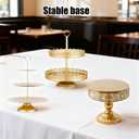 11 Pcs Gold Cake Stand Set for Wedding, Cake Display Tower for Birthday Party, Fruit Candy Donut Plate Serving Tower Tray Platter for Chrismas Celebration