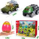CUTE STONE 12 Pack Small Alloy Army Truck for Kids, Car Vehicle Toy for Todder, Boys