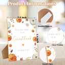 Little Pumpkin Baby Shower Table Decorations, Please Sign Our Guestbook Sign, 5.6x 7.8 Inch Fall Wooden Tabletop Signs with Stand, Fall Wedding Engagement Gender Reveal Birthday Party Decor