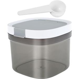 Coffee Canister with Lid, Coffee Storage Container BPA Free Airtight Coffee Keeper Stackable Food Container Space Saving Food Canister Coffee Spices Storage Jar with Spoon for Home (800 ml)