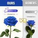 20PCS Artificial Roses with Long Stems - Realistic Silk Flowers