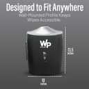 WIPESPLUS Wall Mounted Wipe Dispenser, Wet Wipes Holder, for WipesPlus Refill Bags with Lock for Supermarkets, Retail, and Business, Plastic, 13.5 Inches, Black