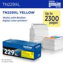 Brother Genuine TN229XLY Yellow High Yield Printer Toner Cartridge - Print up to 2,300 Pages(1)