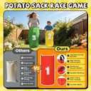 ropoda Field Day Games, Outdoor Carnival Games Potato Sack Race Bags for Adults and Kids, Bean Bags, Soft Plastic Cones,Ring Toss Set,Egg and Spoon Race, Outdoor Games Easter