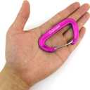 Outmate 12kN 8cm Heavy-Duty Carabiner Clips - Durable, Lightweight Aluminum Alloy Carabiners for Hiking, Camping, Keychains, Dog Leashes, Hammocks & More 2 Pack
