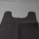 Toilet Rugs U Shaped Bathroom Rug,Machine Washable Non Slip Quick Dry Super Absorbent Ultra Thin Toilet Mats for Bathroom Toilet.Dark Grey,1'8"x2'(20x24inch)