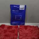 MIULEE Christmas Throw Pillow Covers Burgundy Red Christmas Decorations Set of 2 Xmas Tree 20x20 Pillow Covers Soft Plush Faux Wool Pillowcases Holiday Festivals Winter Home Decor Sofa Couch Bed Porch