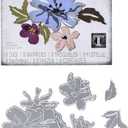 Sizzix Thinlits Die 665210 Brushstroke Flowers #2 by Tim Holtz 8 Pack (Multicolor)