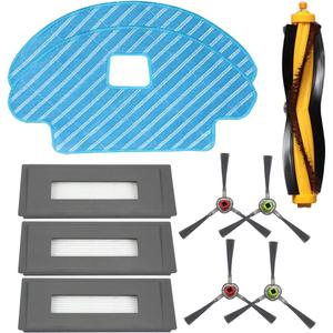 HKCH Replacement Parts for ECOVACS DEEBOT OZMO 930 Robotic Vacuum Cleaner-Sponge Filter & High Efficiency Filter Side Brush Main Brush Mop Cloth