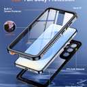 Designed for Samsung Galaxy S25 Case Waterproof, Built-in Lens & Screen Protector Military Shockproof Dropproof IP68 Underwater Full Body Phone Case for Galaxy S25 5G 6.2"-Black (2025)