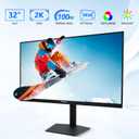 FYHXele 24 Inch Touchscreen Monitor, IPS FHD 1080P Touch PC Display, 100Hz, LED Backlit Multi-Touch Monitor, VESA, HDMI & VGA & USB Computer Touch Screen for Gaming, Business, Warehouse, Bar, Gym