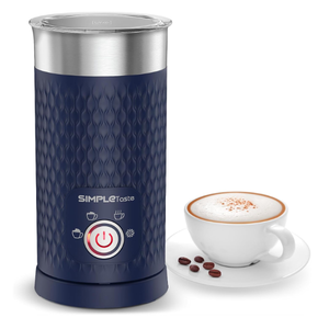 SIMPLETASTE Milk Frother, 4in1 Electric Milk Steamer, Automatic Warm and Cold Foam Maker and Milk Warmer for Latte, Cappuccinos, Macchiato