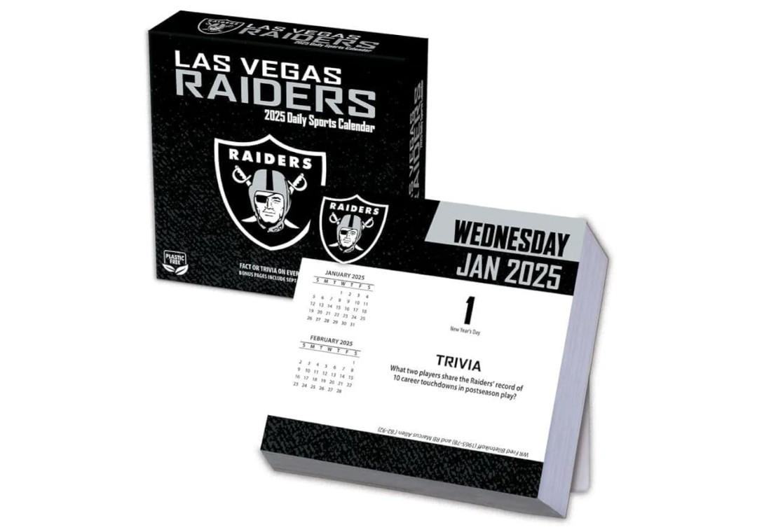 Turner Sports Las Vegas Raiders 2025 Box Calendar