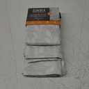 White and Grey Curtains for Bedroom 84" Length Semi-Sheer Print Leaf Curtains for Living Room Windows, Grommet Top, 1Panel