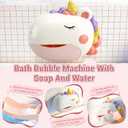 Baby Bath Toys Bubble Machine for Toddlers 1-3 Toddler Fountain Bathtub Pool Water Table Toys Shark Bath Toy 6-12-18 Months Baby Bath Toy for Girls