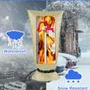 Outdoor Faucet Covers for Winter Freeze Protection, POROLIR Large 20" H x 10" W Thicker Insulation Long Faucet Sock for Outdoor Faucets & Yard Hydrant Hose Bib Insulated Spigot Covers Khaki