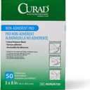 CURAD Sterile Non-Adherent Pad, 3x8 (Pack of 50)