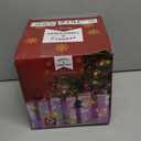 Christmas Lighted Gift Boxes, Pre-lit Lights Gift Boxes Set of 4, Light up Present Boxes Set Battery Operated with Different Sizes for Holiday Indoor Outdoor Decorations(Multi-Colored)