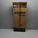 Art3dwallpanels 4 PCS Acoustic Panels, 24''x12'' Fabric Soundproof Wall Panels, Easy-Hook Mounting Sound Absorbing Panels for Studios, Office, Home Theater,Dark Grey