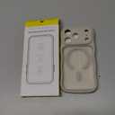 for iPhone 17 Pro Case for Women Girls,Compatible with MagSafe,Camera Control,Full Camera Protection, Cute Wave Magnetic Phone Case for iPhone 17 Pro,Stone