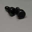 USB Car Charger, 2 Pack Cigarette Lighter USB Charger Aluminum Alloy Fast Charging Car Charger Adapter with Voltage Display Type C Car Accessories for iPhone 17 16 Samsung Galaxy Google iPad Android