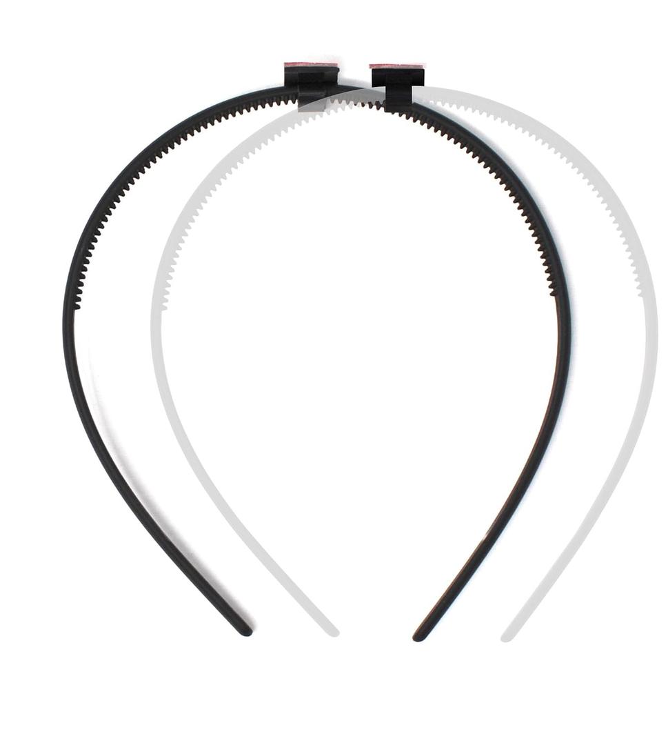 10 x ADVANSYNC The ORIGINAL Patented GradCapBand Secure Your Grad Cap on Natural Hair, Braids, Locs, Twists, Weaves, Curls and Straight Hair. (Original Black and Clear)