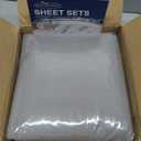 SPRINGSPIRIT Deep Pocket Sheets Queen Sheet Sets for Air Mattress with Pocket on Side, 4 Piece Sheet Set Queen Size Extra Deep Pocket up to 24, Grey