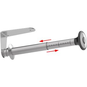 Paper Towel Holder Under Cabinet Adhesive or Wall Mounted Easy Tear One Hand Stainless Steel Fit Rolls(Silver) (Brushed Nickel)