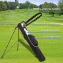 Golf Stand Bag, Small Lightweight Golf Bag for Men/Women, Easy to Carry and Durable Pitch n Putt Golf Bag for Driving Range, Par 3 and Executive Courses