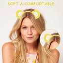 Bear Costume Accessories Set Animal Ears Headband Tail Nose Cartoon Cosplay Prop Kit 101 Day Christmas Dress up Party (One Size, Yellow)