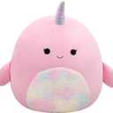 Squishmallows Original 20in Esme The Pink Narwhal Official Jazwares Plush (Jumbo)