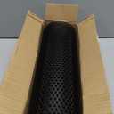 AggAuto Universal 40"x13" Car Grill Mesh - Aluminum Alloy Automotive Grille Insert Bumper Honeycomb Hole 6mm Spacing 2mm, One of the Most Multifunctional Shape Grids 100x33cm Black