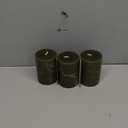 Simply Soson Rustic 2.75"x4"Dark Moss Green Pillar Candles Set of 3-Unscented Candles - Large Candle for Candle Holders-Velas Decorativas Green Candles Pillar Colored Candles Fall Pillar Candles Bulk (2.75" x 4" - 3 pk)