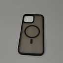 OtterBox Symmetry Series Soft Touch for MagSafe for iPhone 15 Pro Max - Dark Echo (Black), Sleek Rubber Design, Smooth Finish, Camera Bumpers, and Protective Screen Lip