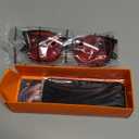 TIJN Sleep Glasses for 99.9% Blue Green Light Blocking Dual AR Coatings Red Lens for Computer Gaming Reduce Eyestrain, TR90, Black