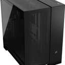 CORSAIR 6500D Airflow Mid-Tower ATX Dual Chamber PC Case  Tempered Glass  Reverse Connection Motherboard Compatible  No Fans Included  Black