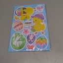 9 Pcs Easter Window Clings -Bunny Egg Flower Happy Easter Stickers, Reusable Window Decals for Easter Decorations, Home Office Classroom Glass Decor